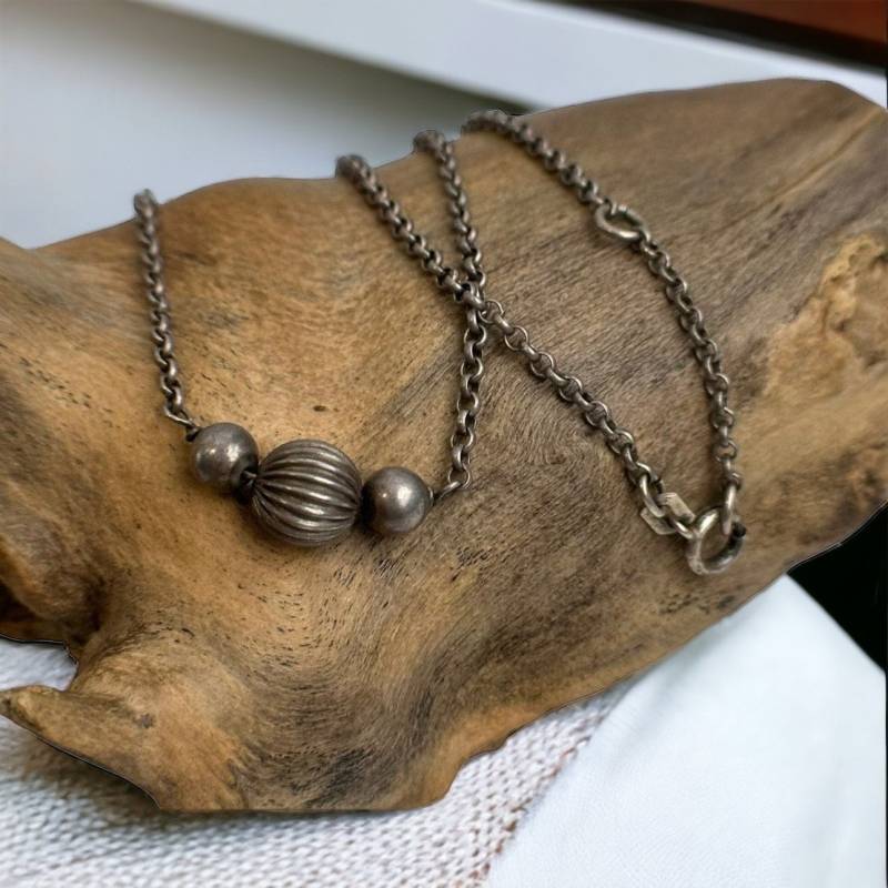 Ankerkette 835Er Silber 37 - 39, 5cm Lang 2mm Breit Vintage Silberkette Geschenk Patina Damen Halskette Eyecatcher Exklusiv Retro Zeitlos von EyecatchersJuwellery