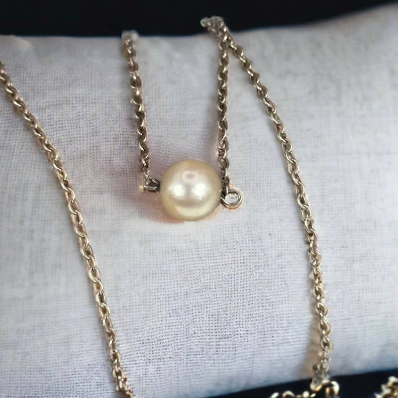 Ankerkette 835Er Silber 39, 5cm Lang 1, 6mm Breit Vintage Silberkette Geschenk Patina Damen Halskette Eyecatcher Exklusiv Retro Zeitlos Perle von EyecatchersJuwellery