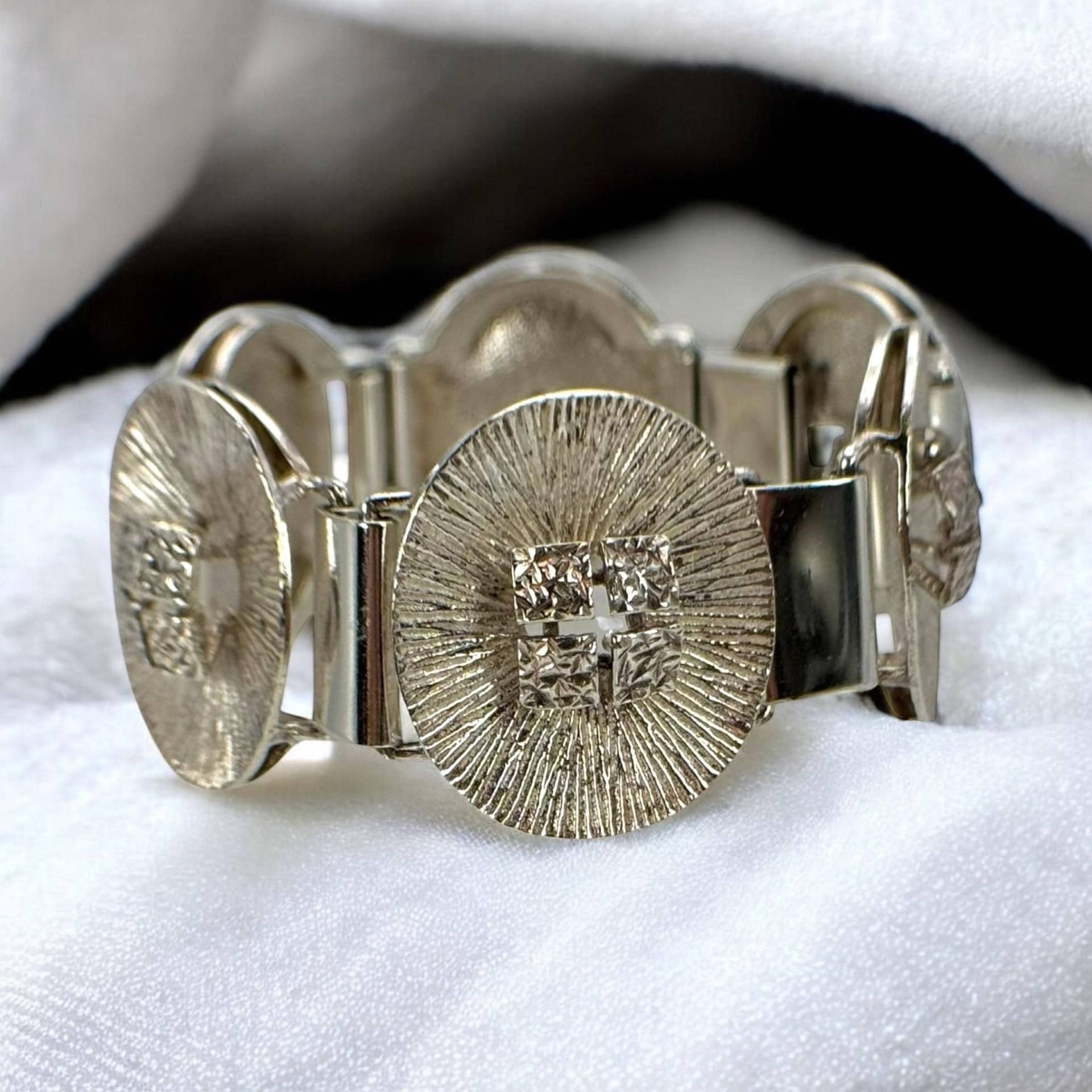 Armband Massiv 925Er Silber 19cm Lang 30mm Breit Vintage Design Rarität Silberkette Exklusiv Luxus Fashion Geschenk Eyecatcher von EyecatchersJuwellery