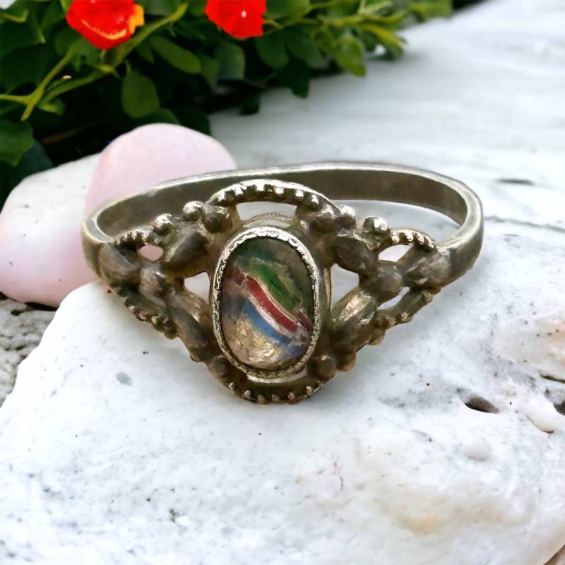 Art Deco Ring 835Er Silber 15, 6mm Gr. 49 Retro Zeitlos Edelstein Vintage Damen Geschenk Eyecatcher Exklusiv Fashion Modern von EyecatchersJuwellery