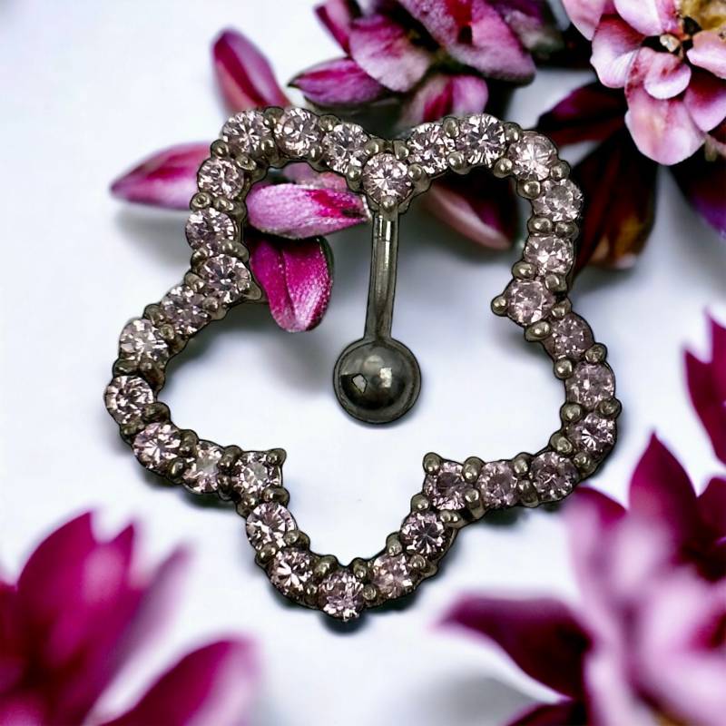 Bauchnabel Piercing 925Er Silber Design Exklusiver Eyecatcher Rarität Selten Geschenkidee Damen Luxus Zirkonia Bauchnabelpiercing von EyecatchersJuwellery