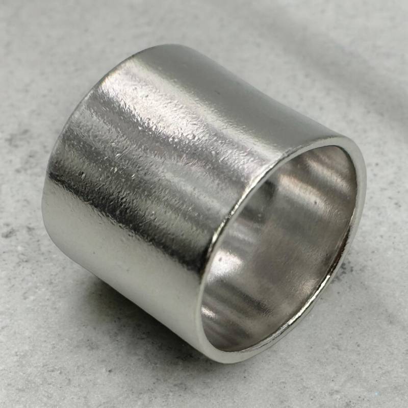 Breiter Ring 925Er Silber Patina Gr. 54 17, 2mm Herren Damen Silberring Geschenk Selten Edel Exklusiv Massiv Design Luxus Vintage Glatt von EyecatchersJuwellery