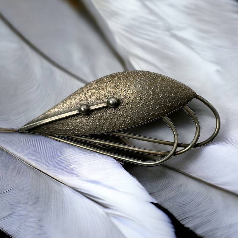 Brosche 800Er Silber Vintage Design Eyecatcher Ca. 50 X 23mm Luxus Retro Zeitlos Modern Exklusiv Fashion Rarität Alt von EyecatchersJuwellery