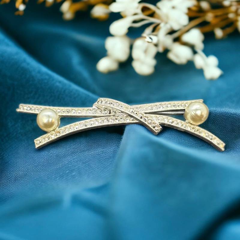 Design Brosche 835Er Silber 60 X 15mm Edel Patina Damen Geschenk Oma Edelstein Silberbrosche Vintage Exklusiv Elegant Luxus Markasiten Design Brosche 835Er Silber 60 X 15mm Edel Patina Damen Geschenk Oma Edelstein Silberbrosche Vintage Exklusiv Elegant Luxus Markasiten von EyecatchersJuwellery