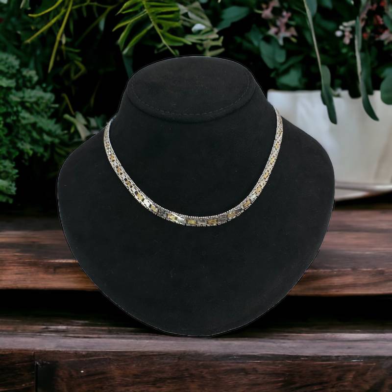 Design Collier 835Er Silber 41cm Retro Zeitlos Modern Luxus Fashion Rarität Exklusiv Art Deco Jugendstil Eyecatcher Milanaise Milanese von EyecatchersJuwellery