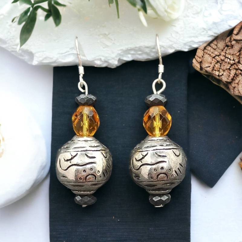 Design Hängeohrringe 925Er Silber 45mm Lang 14mm Breit Vintage Geschenk Damen Edel Luxus Ohrringe Hängend Exklusiv von EyecatchersJuwellery