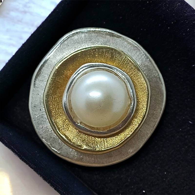 Design Kettenanhänger 925Er Silber 25mm Vintage Geschenk Patina Perle Modern Stylisch Anhänger Edel Exklusiv Eyecatcher von EyecatchersJuwellery