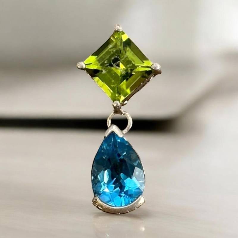 Design Kettenanhänger 925Er Silber Vintage Geschenk Patina Alt Retro Anhänger Exklusiv Eyecatcher Luxus Modern Fashion Rarität Edelstein von EyecatchersJuwellery