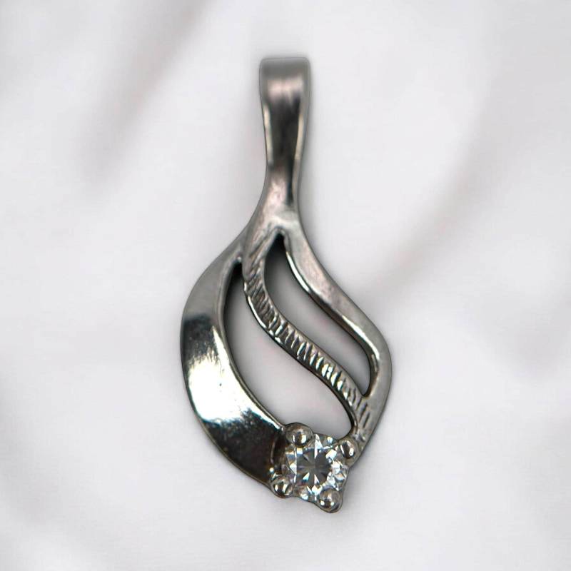 Design Kettenanhänger 925Er Silber Vintage Geschenk Patina Zirkonia Alt Retro Anhänger Edel Exklusiv Edelstein Eyecatcher Modern Fashion von EyecatchersJuwellery