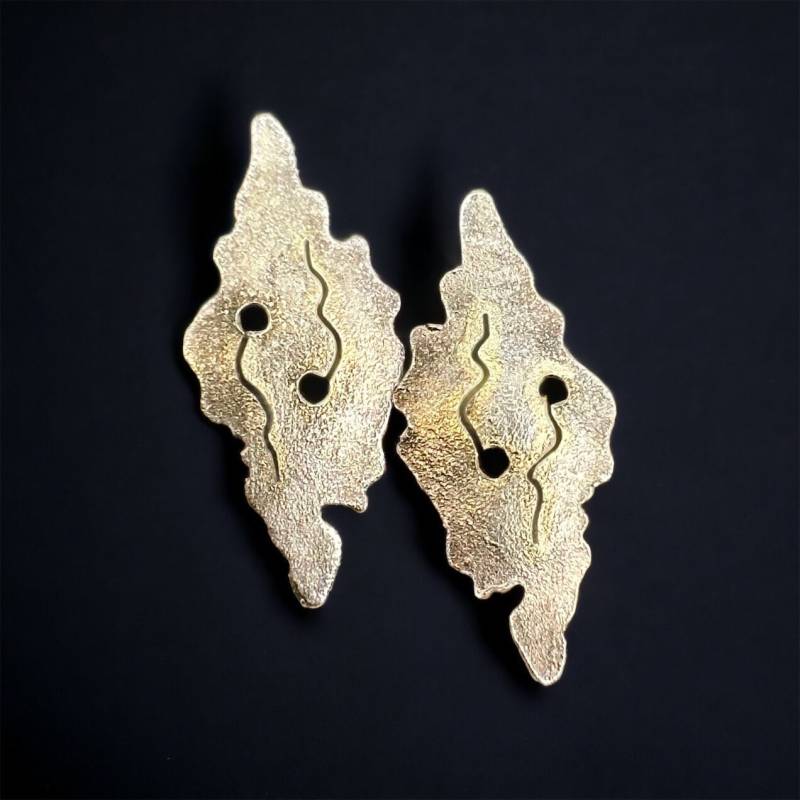 Design Ohrstecker 925Er Silber 33 X 15mm Vintage Geschenk Damen Ohrringe Exklusiver Eyecatcher Luxus Retro Zeitlos Modern von EyecatchersJuwellery