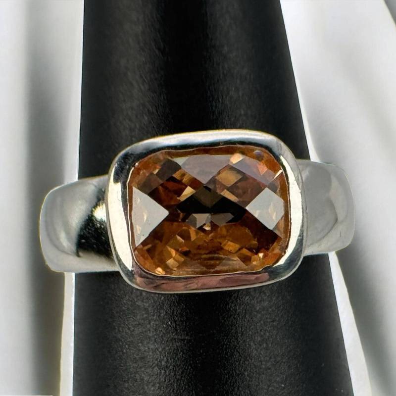 Design Ring 925Er Silber 17, 8mm Gr. 56 Geschenk Silberring Damen Nachhaltiger Schmuck Vintage Retro Zeitlos Edelsteine Modern Eyecatcher von EyecatchersJuwellery