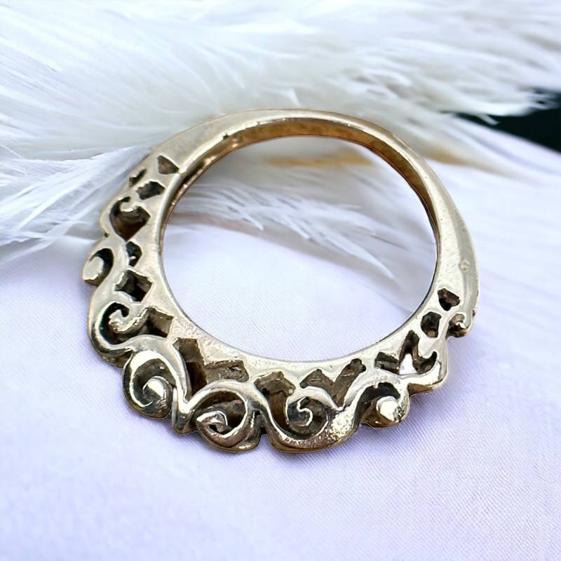 Design Ring 925Er Silber 18, 2mm Gr. 57 Vintage Geschenk Damen Geschwungene Form Exklusiv Luxus Retro Zeitlos Modern Fashion Rarität von EyecatchersJuwellery