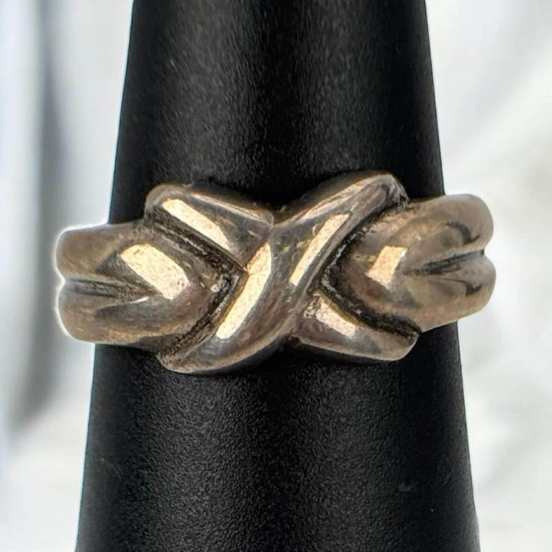 Design Ring 925Er Silber 18, 4mm Gr. 58 Vintage Geschenk Damen Silberring Eyecatcher Luxus Rarität Exklusiv Fashion Modern Retro Knoten Rar von EyecatchersJuwellery