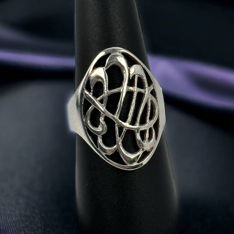 Design Ring 925Er Silber Damen Vintage Used 18, 5mm Gr. 58 Silberring Geschenk Exklusiv Eyecatcher Rarität Retro Zeitlos Modern Luxus Fashion von EyecatchersJuwellery