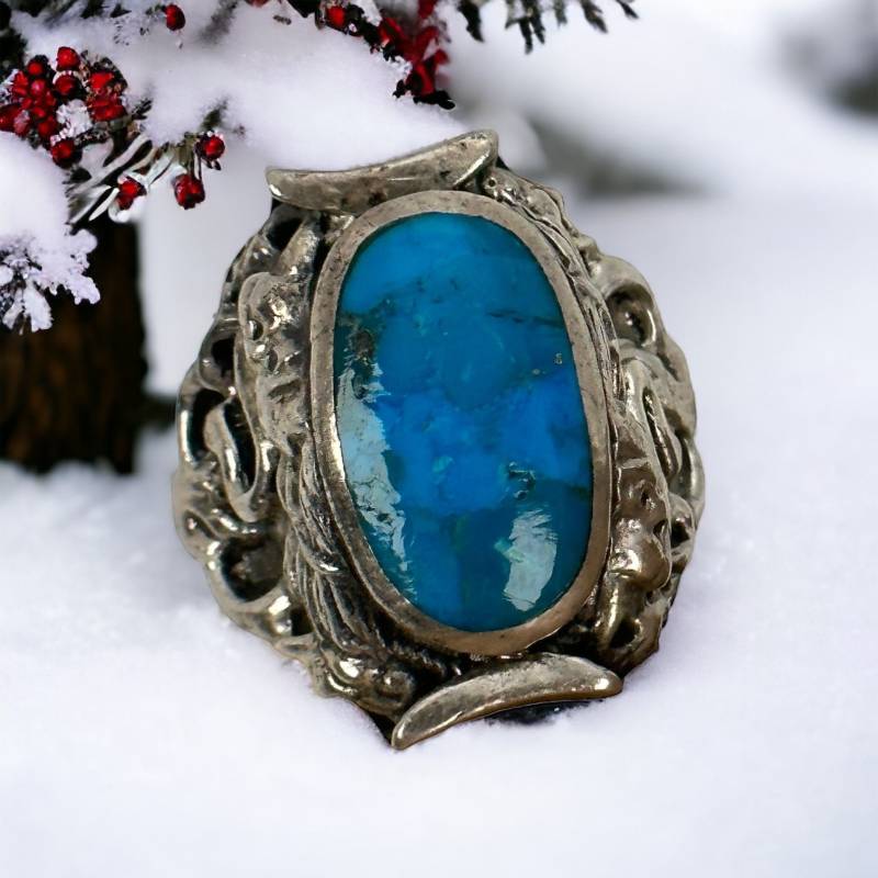 Design Ring 925Er Silber Gr. 59 18, 8mm Damen Herren Silberring Geschenk Edel Exklusiv Patina Vintage Alt Selten Eyecatcher Luxus Rarität von EyecatchersJuwellery