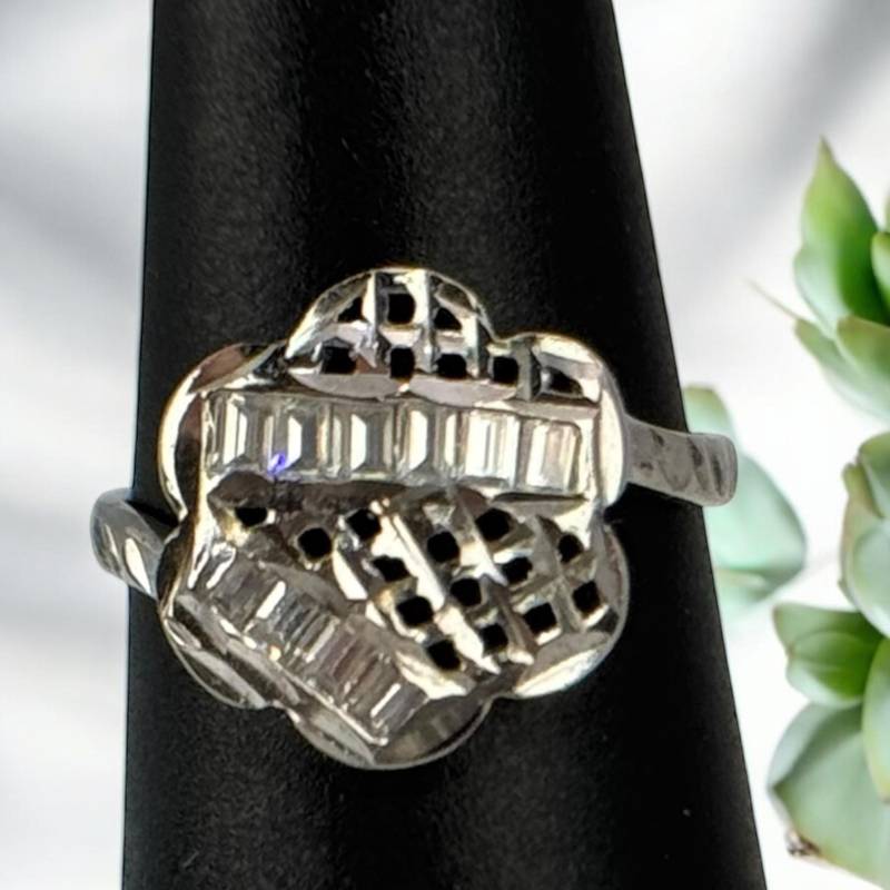 Design Ring 925Er Silber Patina Gr. 50 16mm Damen Silberring Geschenk Selten Edel Rar Exklusiv Vintage Eyecatcher von EyecatchersJuwellery