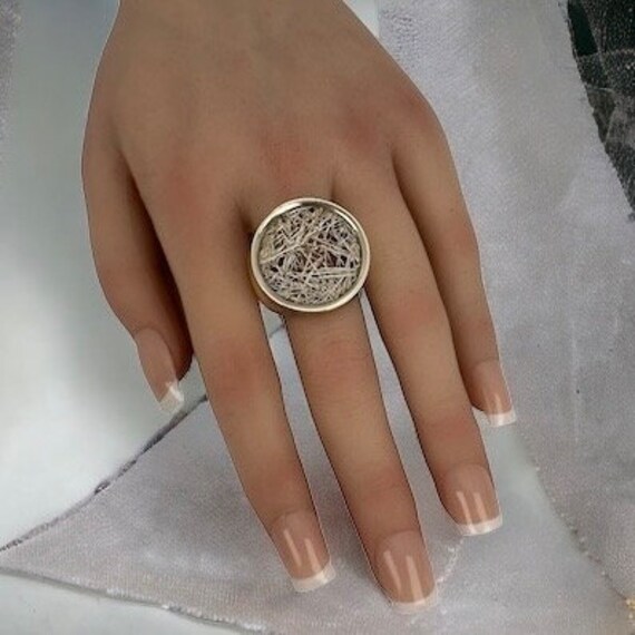 Design Ring Vintage 925Er Silber 19mm Gr. 60 Geschenk Silberring Damen Used Nachhaltig Schwer Exklusiv Retro Zeitlos Modern Luxus Eyecatcher von EyecatchersJuwellery