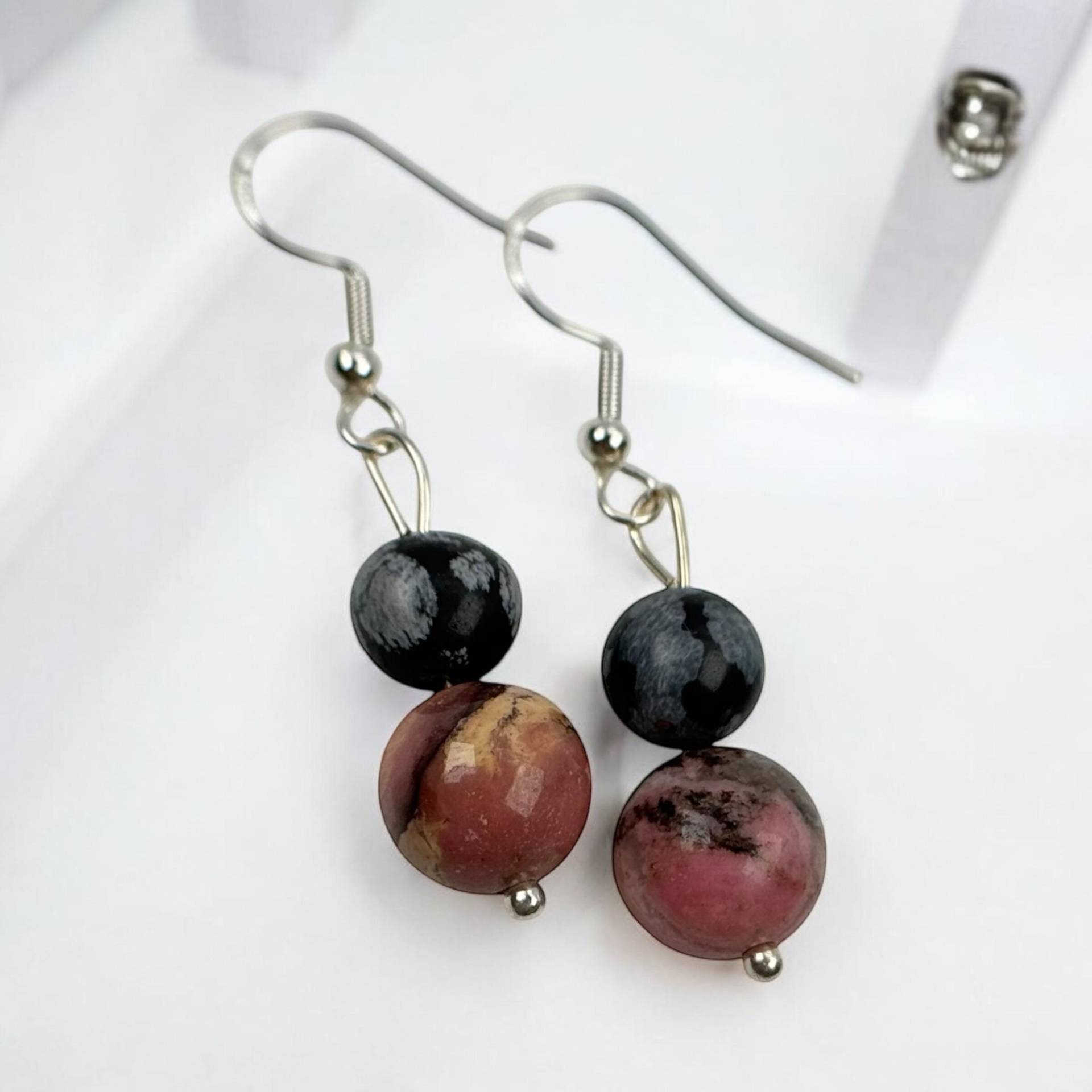 Edelstein Hängeohrringe 925Er Silber Rarität Vintage Geschenk Damen Design Patina Luxus Selten Ohrringe Hängend Retro Modern Exklusiv von EyecatchersJuwellery