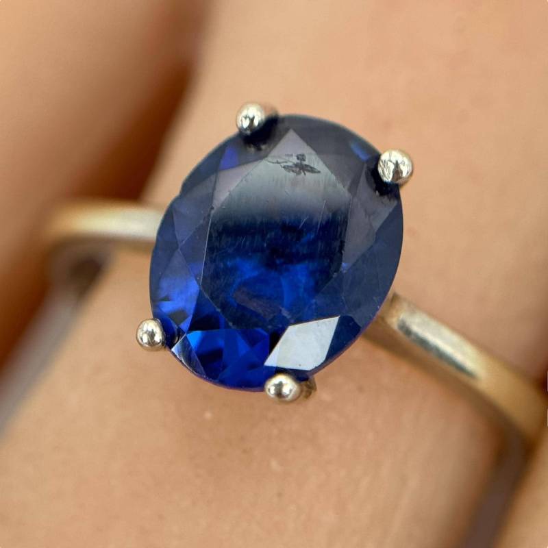 Edelstein Ring 925Er Silber 19, 2mm Gr. 60 Vintage Geschenk Damen Silberring Edel Design Patina Exklusiv Luxus Retro Modern Eyecatcher von EyecatchersJuwellery