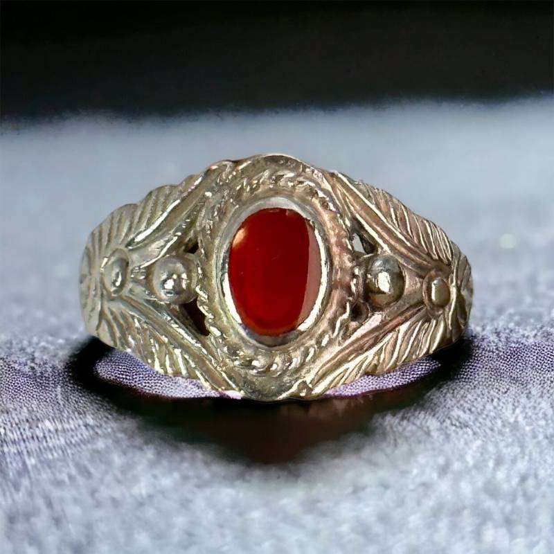 Edelstein Ring 925Er Silber Vintage 17mm Gr. 53 Geschenk Edel Exklusiv Silberring Mit Patina Damen Design Eyecatcher von EyecatchersJuwellery