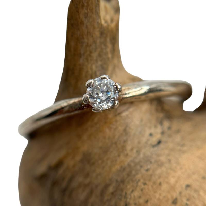 Edelstein Ring Echt Silber Vintage Größe 53 17 Mm Edel Exklusiv Silberring Mit Patina Damen Design Retro Zeitlos Solitärring von EyecatchersJuwellery