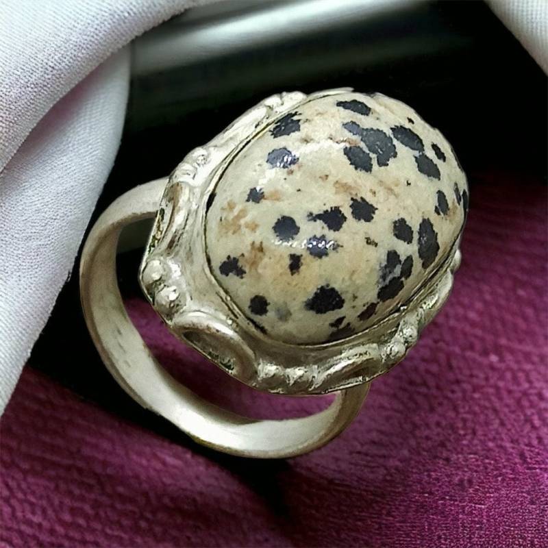 Edelstein Ring Echt Silber Vintage Größe 57 18, 1mm Geschenk Edel Exklusiv Silberring Mit Patina Damen Design Jugendstil Gefleckt von EyecatchersJuwellery