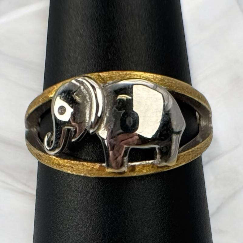 Elefanten Ring 925Er Silber 17, 8mm Gr. 56 Vintage Geschenk Damen Retro Zeitlos Modern Rarität Selten Exklusiv Luxus Design von EyecatchersJuwellery