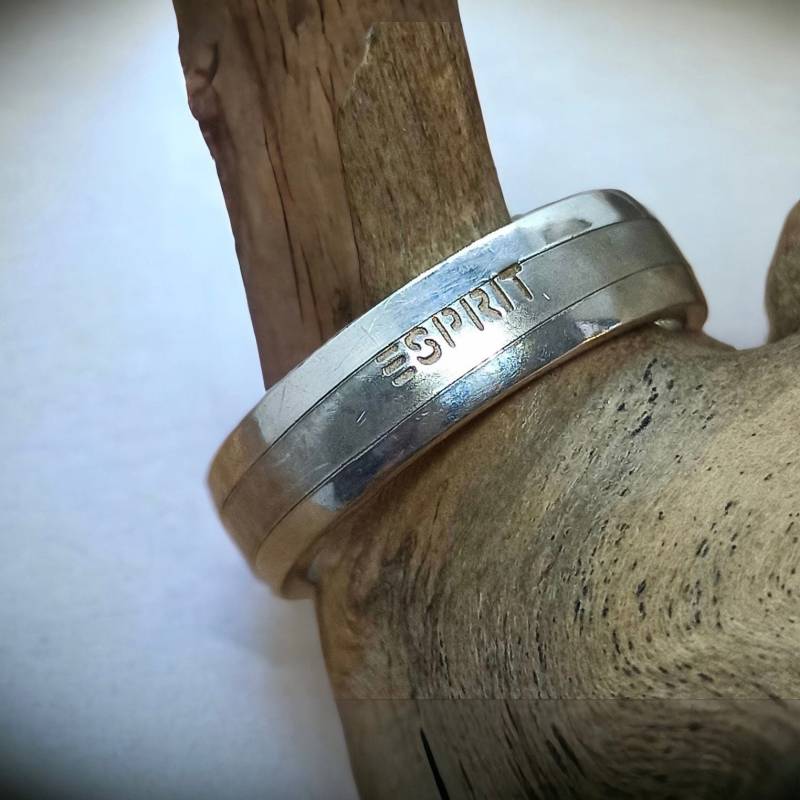 Esprit Ring 925Er Silber Patina Gr. 57 18, 3mm Damen Herren Silberring Geschenk Selten Edel Exklusive Design Luxus Eyecatcher von EyecatchersJuwellery