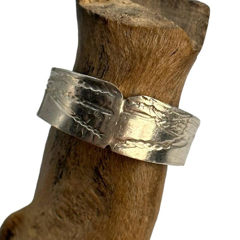 Exklusiver Ring 19, 5mm Gr. 61 925Er Silber Design Vintage Massiv Geschenk Damen Edel Eyecatcher Silberring Patina Herren Retro Zeitlos von EyecatchersJuwellery