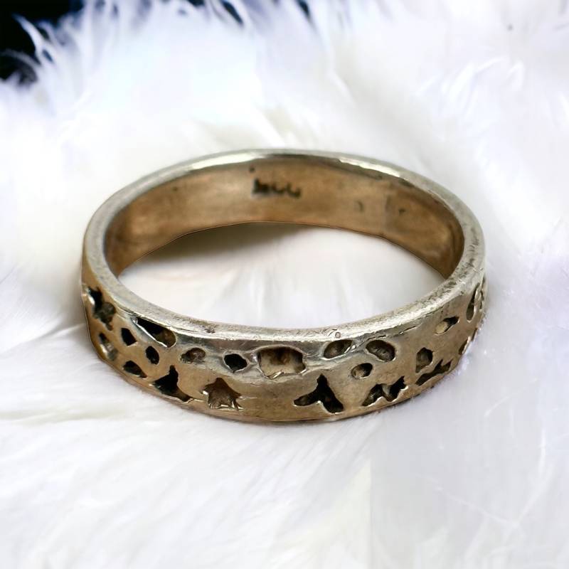 Exklusiver Ring 19, 5mm Gr. 61 925Er Silber Design Vintage Massiv Geschenk Damen Edel Eyecatcher Silberring Patina Herren Retro Zeitlos von EyecatchersJuwellery