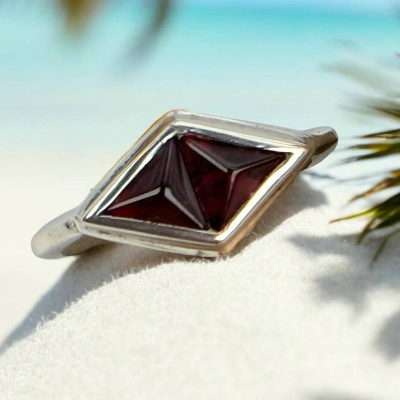 Exklusiver Ring 925Er Silber 16, 9mm Gr. 53 Geschenk Design Damen Multisteinring Edel Patina Silberring Edelstein Retro Zeitlos von EyecatchersJuwellery