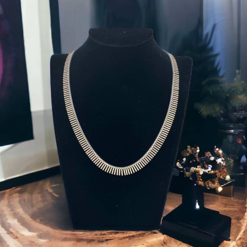 Exklusives Collier 835Er Silber 41 - 46cm Lang Kette Vintage Silberkette Halskette Eyecatcher Design Retro Zeitlos Modern von EyecatchersJuwellery