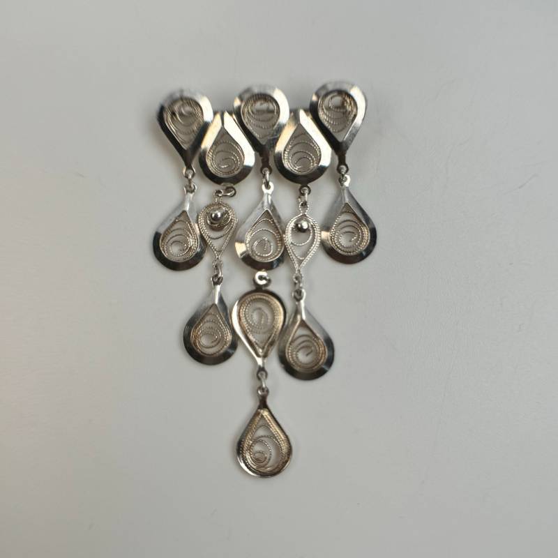 Filigrane Brosche 835Er Silber Jugendstil Art Deco Vintage Selten Patina Geschenk Retro Zeitlos Trachtenschmuck Folklore Eyecatcher von EyecatchersJuwellery