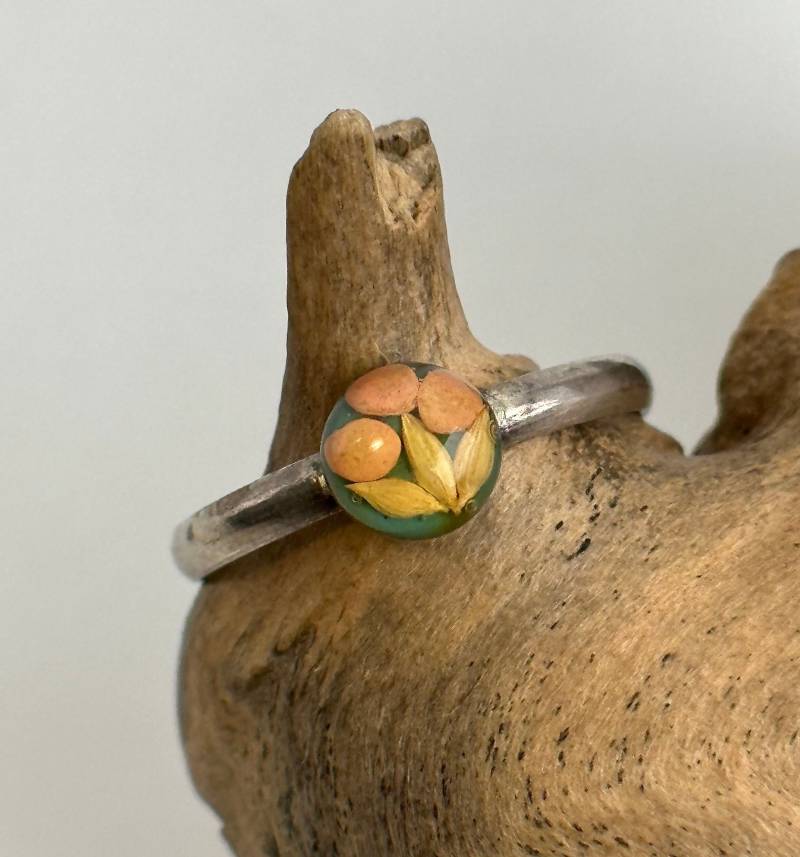 Floraler Ring 925Er Silber Vintage 17mm Gr. 53 Blüte Edel Exklusiv Silberring Patina Damen Design Eyecatcher Blume von EyecatchersJuwellery