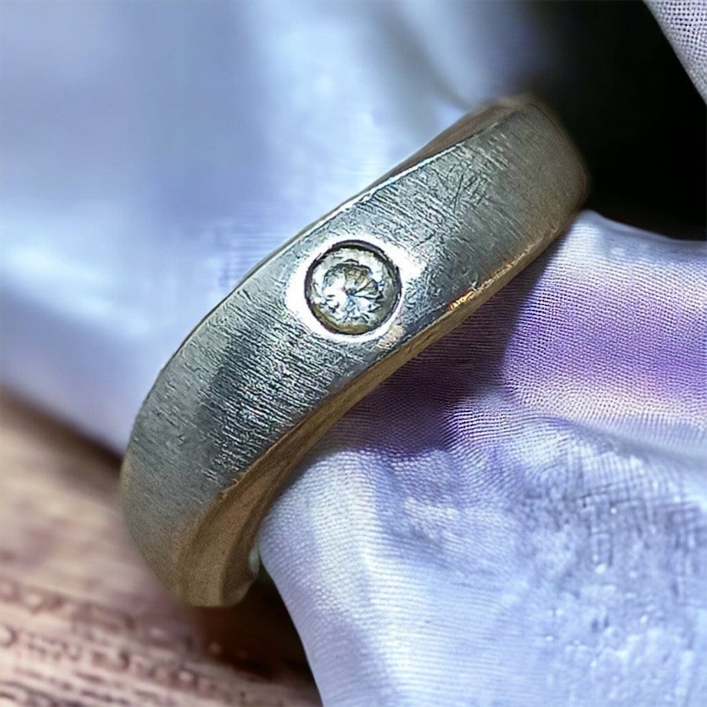 Fossil Ring 925Er Silber Silberring Zirkonia Vintage Geschenk Design Gr. 54 17, 2mm Damen Massiv Edel Patina von EyecatchersJuwellery