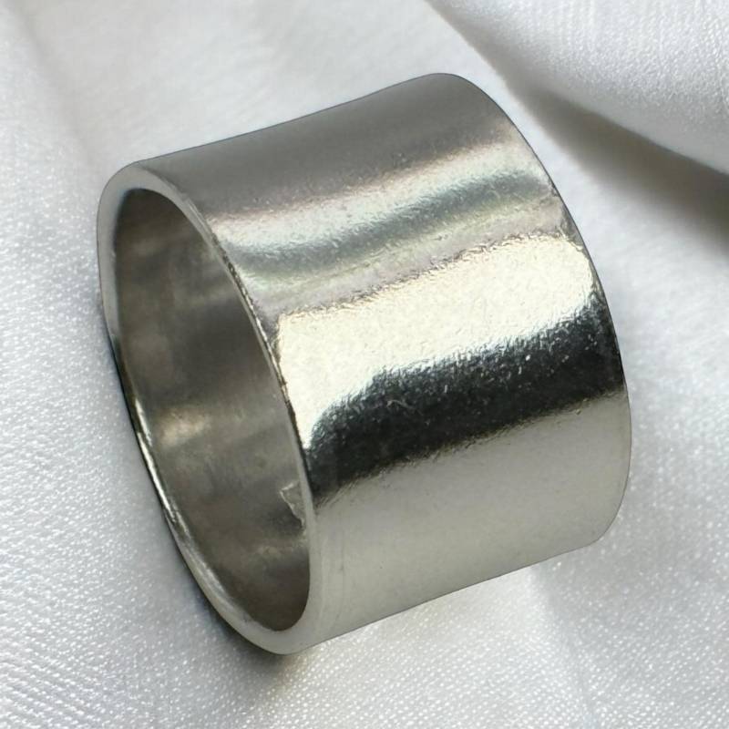 Glatter Ring 925Er Silber 21mm Gr. 66 Patina Geschenk Damen Herren Exklusiv Silberring Vintage Modern Stylisch Breit Massiv Fashion Classic von EyecatchersJuwellery