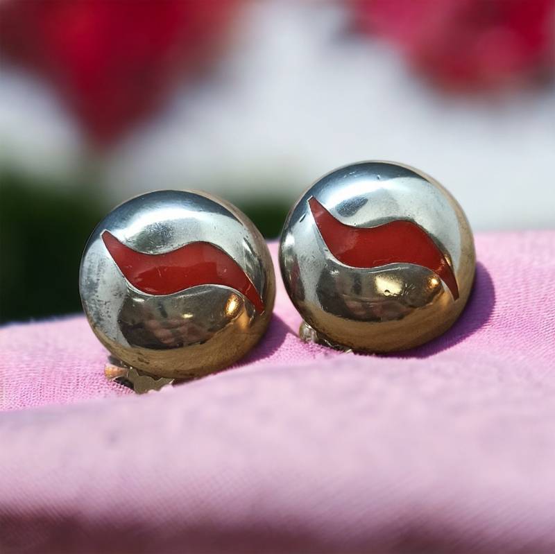 Große Ohr Clips 23mm 835Er Silber Ohrringe Ohrclips Vintage Retro Eyecatcher Geschenk Damen von EyecatchersJuwellery
