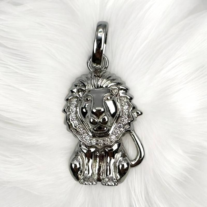 Großer Löwe Kettenanhänger 925Er Silber Zirkonia Sternzeichen Exklusiv Modern Fashion Anhänger Eyecatcher Design Massiv Luxus Geschenk von EyecatchersJuwellery