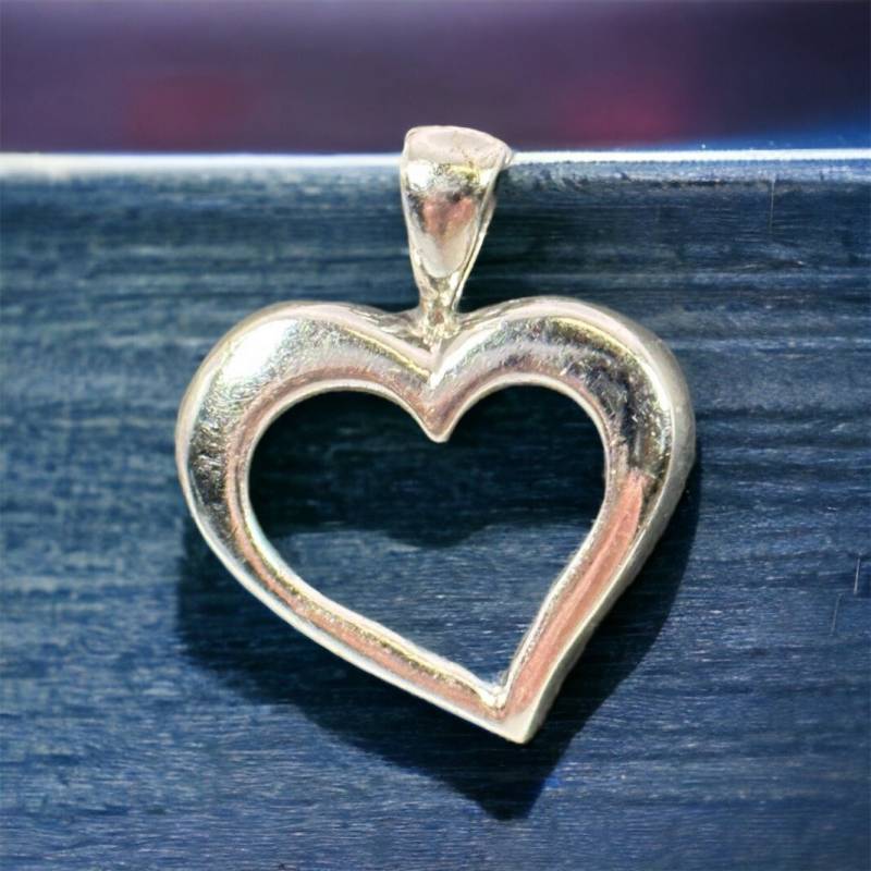 Herz 925Er Silber Vintage Geschenk 20 X 17mm Mit Patina Anhänger Kettenanhänger Retro Zeitlos von EyecatchersJuwellery