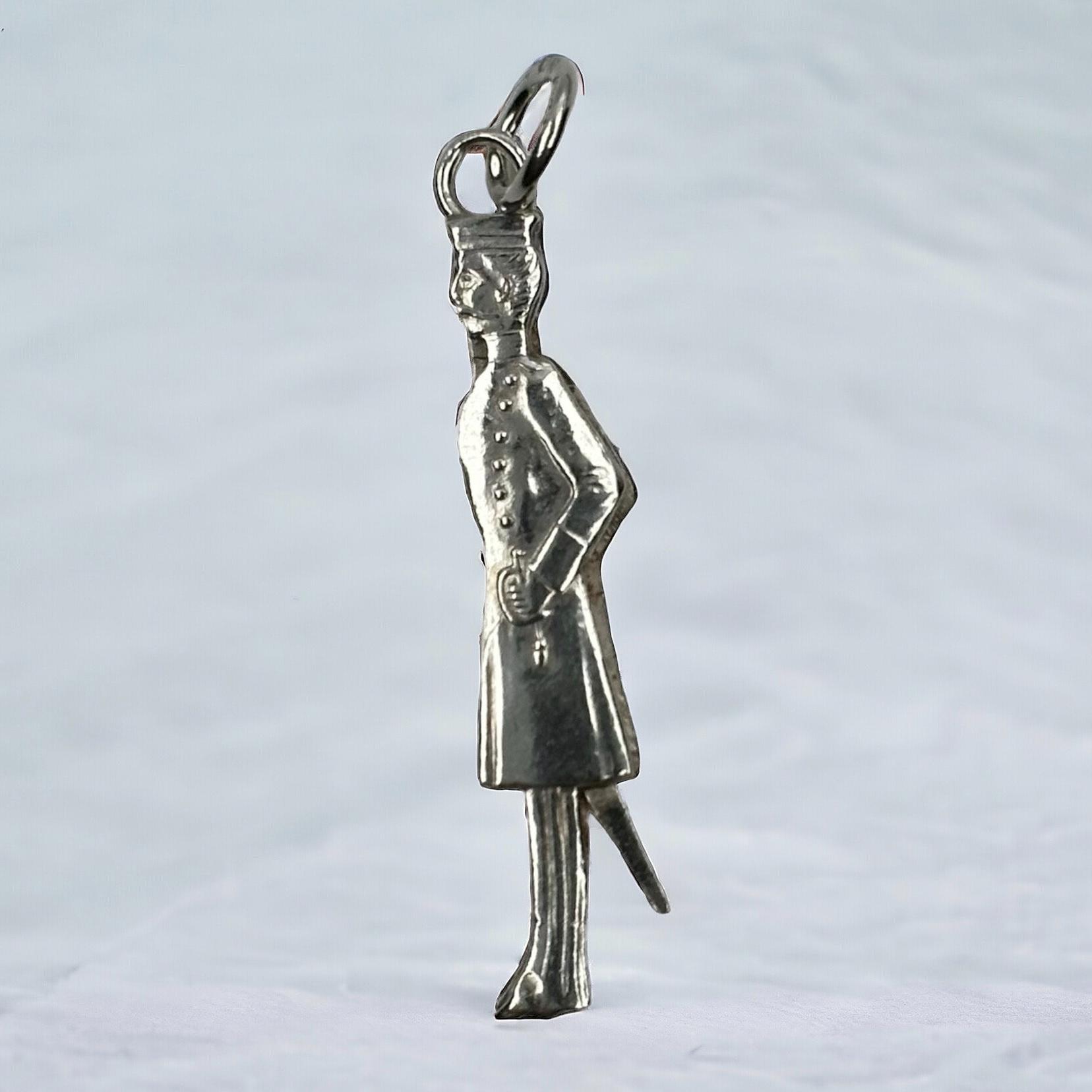 Kaiser Wilhelm Ii Kettenanhänger Echt Silber Soldat Vintage Design Eyecatcher Anhänger Rar Selten Retro Zeitlos Militaria Salutiert von EyecatchersJuwellery