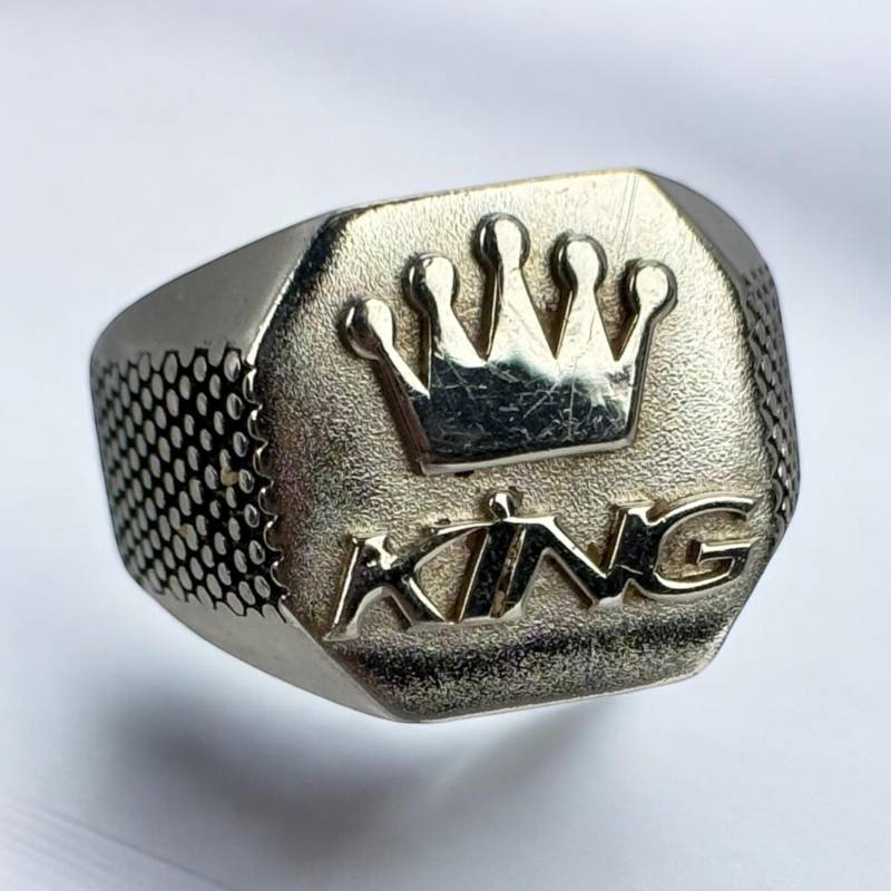 King Ring 925Er Silber Patina Gr. 66 21mm Herren Silberring Geschenk Selten Edel Exklusives Design Luxus Krone Rarität Eyecatcher King Ring 925Er Silber Patina Gr. 66 21mm Herren Silberring Geschenk Selten Edel Exklusives Design Luxus Krone Rarität Eyecatcher von EyecatchersJuwellery