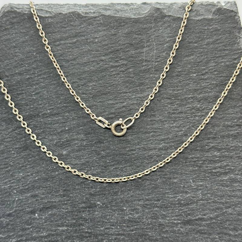 Kurze Ankerkette Silberkette 835Er Silber Geschenk 40cm Lang 1, 9mm Stark Vintage Damen Eyecatcher Mit Patina von EyecatchersJuwellery