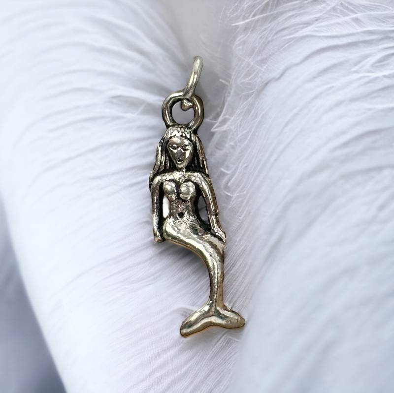 Meerjungfrau Kettenanhänger Echt Silber Vintage Design Edel Geschenk Eyecatcher Anhänger Rar Selten Retro Zeitlos Mädchen Fashion Modern von EyecatchersJuwellery