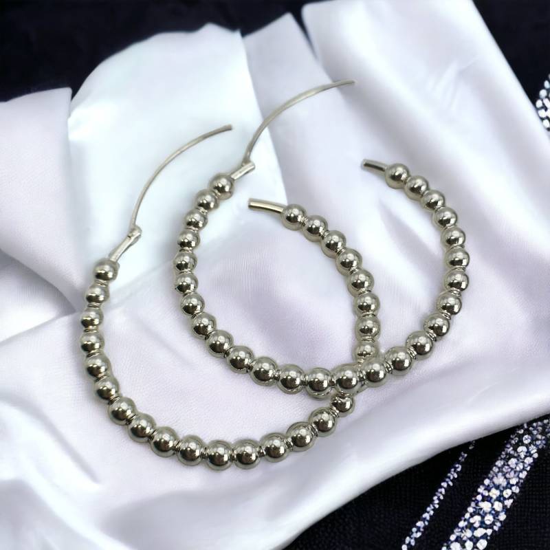 Moderne Creolen Ohrringe 925Er Silber Ca. 42mm Vintage Design Patina Geschenkidee Damen Schmuck 90Er 80Er Geschenk Fashion Zeitlos von EyecatchersJuwellery