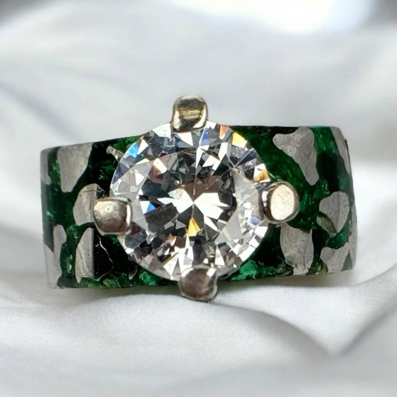 Moderner Ring 925Er Silber Vintage Größe 57 18, 1mm Geschenk Silberring Patina Damen Exklusiv Design Eyecatcher Luxus Massiv Unikat Zirkonia von EyecatchersJuwellery