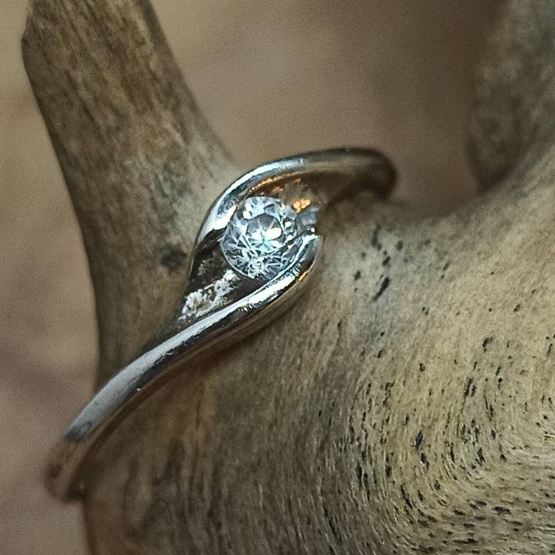 Moderner Ring Damen 925Er Silber Gr. 51 16, 4mm Zirkonia Vintage Geschenk Seltenes Design Zart von EyecatchersJuwellery