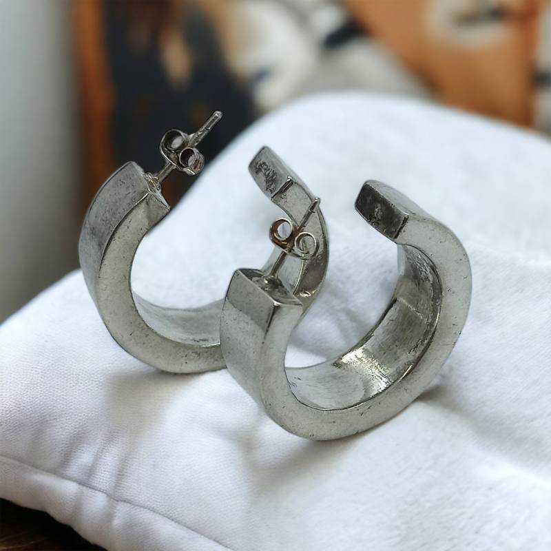 Opulente Creolen Ohrringe 925Er Silber Ohrstecker Damen Geschenk 30mm Durchmesser + 9, 5mm Breit Vintage Modern Eyecatcher Exklusiv Luxus von EyecatchersJuwellery