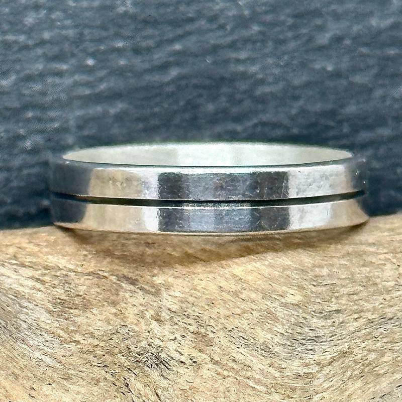 Patina Ring 925Er Silber 20, 4mm Gr. 64 Vintage Geschenk Damen Herren Silberring Eyecatcher Exklusiv Zeitlos Retro Modern Elegant Rar von EyecatchersJuwellery