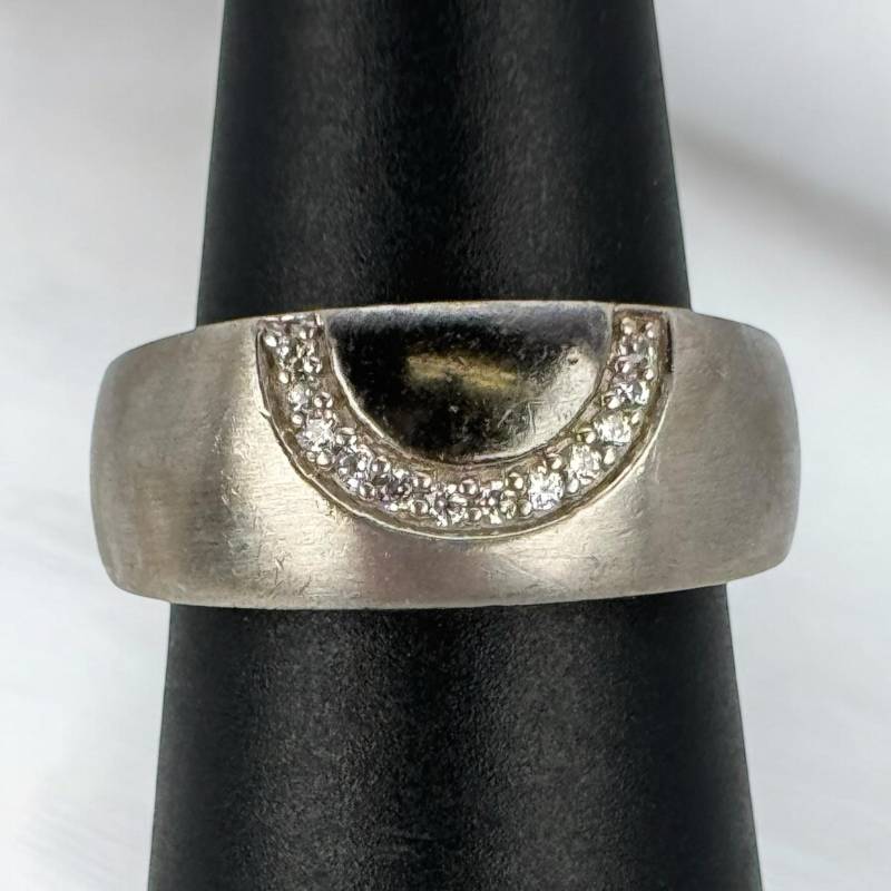 Peace Ring 925Er Silber Silberring 17mm Gr. 53 Damen Luxus Design Geschenk Rarität Vintage Retro Eyecatcher Patina Modern Exklusiv Edelstein von EyecatchersJuwellery