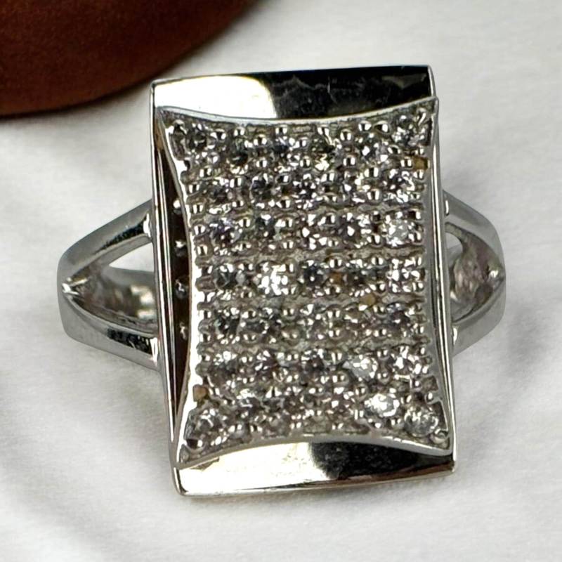 Ring 18, 8mm 925Er Silber Damen Zirkonia Vintage Gr. 59 Silberring Geschenk Exklusiv Eyecatcher Luxus Rarität Fashion Zeitlos Design Modern von EyecatchersJuwellery